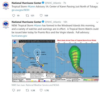 “Aviso de Tormenta Tropical: el