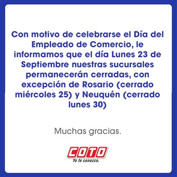 Mensaje de la cadena de