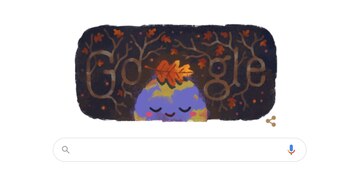 Doodle de otoño (Foto: Google)