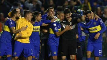 Boca festeja la clasificación a