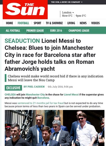 The Sun dio la información sobre la oferta del Chelsea