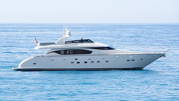 El yate que alquiló Messi