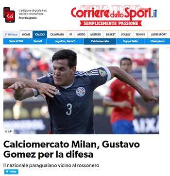 Corriere dello Sport da como