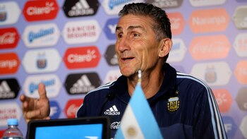 Bauza en su presentación como DT (NA)