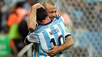 Lionel Messi y Javier Mascherano,